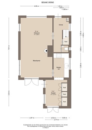 Floorplan - Doctor A. Kuyperweg 4A, 4153 XB Beesd
